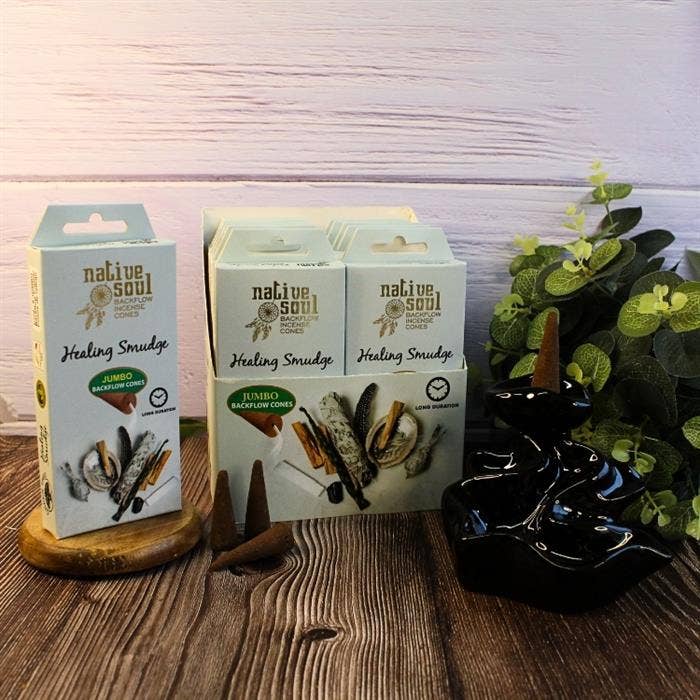 Green Tree - Coni di riflusso Jumbo Native Soul - Smudge curativo