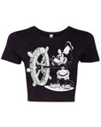 vampirefreaks - Top corto Steamboat Willie Mickey Zombie