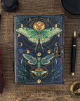 Quaderno in pelle vintage con stampa a farfalla
