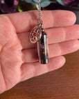 Moondust and Raven - Collana con amuleto Protection Spell Jar, Witchy Crystal Jewelry