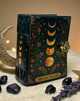 Leatherooze - 🌙✨ Grimorio in Pelle con Fasi Lunari Libro di Stregoneria 5x7 pollici