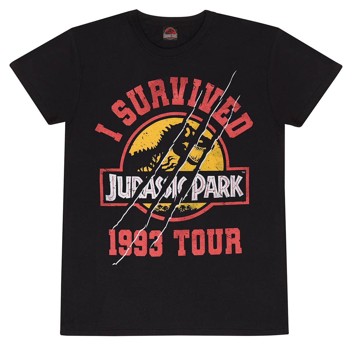 Heroes Inc. Europe B.V. - Maglietta unisex per adulti Jurassic Park I Survived 1993 Tour