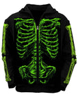 vampirefreaks - Felpa con cappuccio Zombie Rot Skeleton