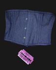Corsetto con stecche denim jeans