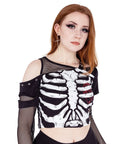 Crop Top BARE BONES TOP - BLACK