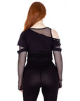 Crop Top BARE BONES TOP - BLACK