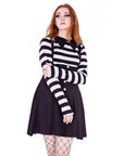 Vestito BEWITCHED DRESS - BLACK/WHITE