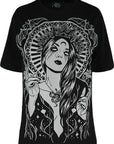 RESTYLE T-SHIRT BLACK LADY SPELLS