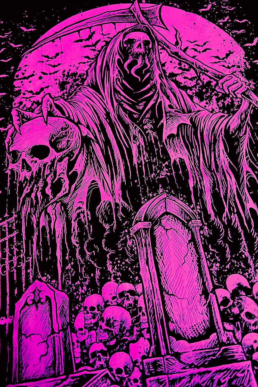 Maglietta Graveyard Grim Reaper