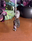 Moondust and Raven - Collana con amuleto Hecate Spell Jar, gioielli in cristallo da strega