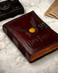 R K Handicrafts and Exporters - Taccuino in Pelle Vintage con Rilievo di Harry Potter