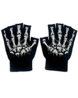 vampirefreaks - Guanti Dead Inside Fingerless Skeleton
