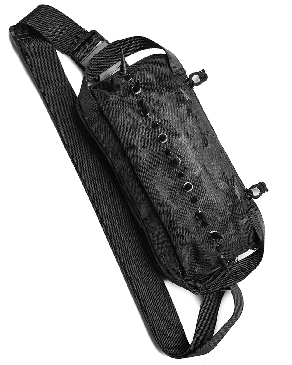 PUNK RAVE BORSA A TRACOLLA CON BORCHIE APOCALYPTIC WASTELAND PUNK