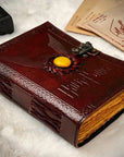 R K Handicrafts and Exporters - Taccuino in Pelle Vintage con Rilievo di Harry Potter
