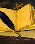 Diario in pelle vintage con stampa a bussola