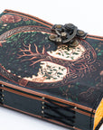 Diario in pelle vintage con stampa ad albero