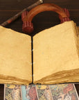 Diario in pelle vintage con stampa lunare