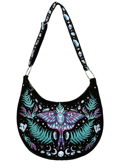 RESTYLE BORSA HOBO FORESTA INCANTATA CON RICAMI FATATI