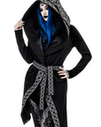 RESTYLE SACRUM HOODIE WITH ROSE WINDOW EMBROIDERY