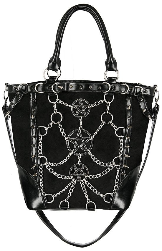 RESTYLE BORSA PENTAGRAM CHAINS & SPIKES