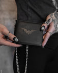 vampirefreaks - Portafoglio Bifold in Pelle con Catena
