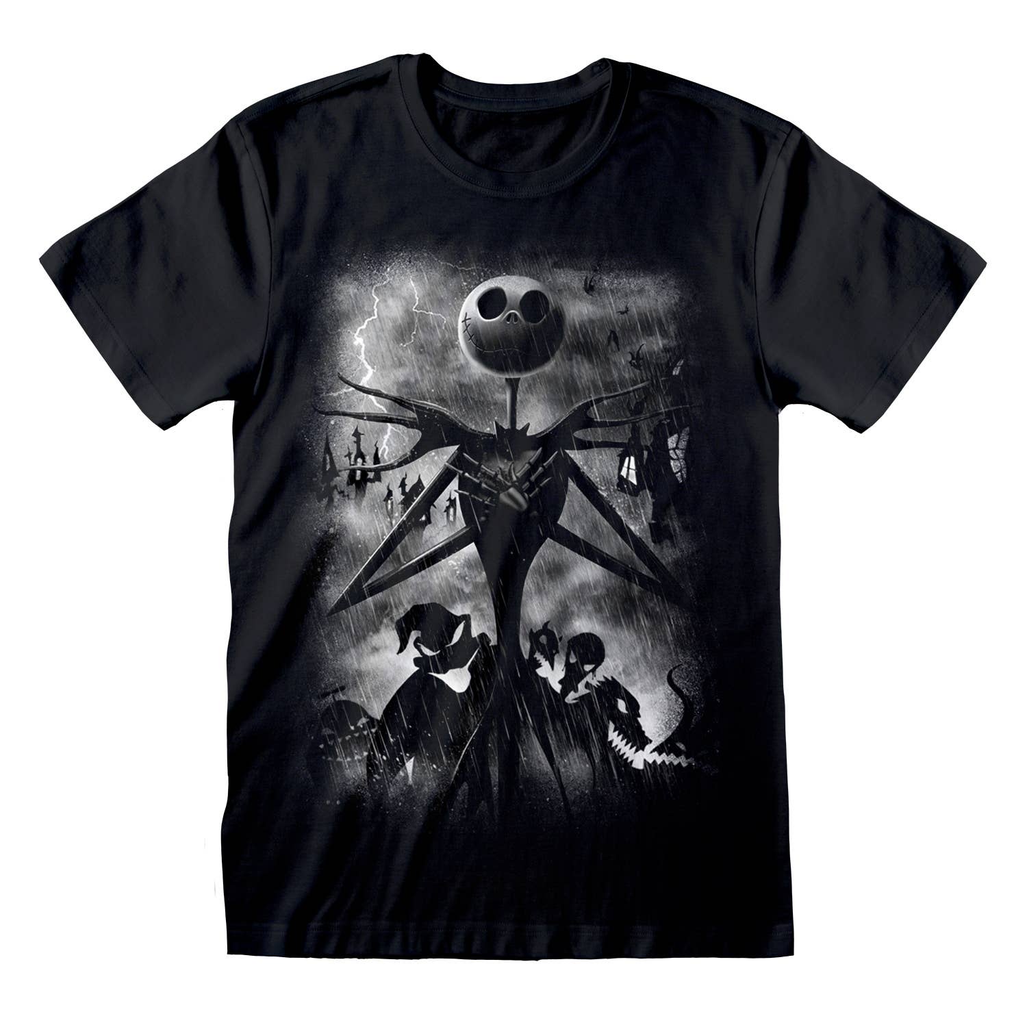 Heroes Inc. Europe B.V. - Maglietta unisex, motivo: Nightmare Before Christmas Stormy Skies
