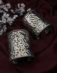 Quirky Fashions - Bracciali rigidi in argento martellato artigianale - Metallo ossidato