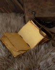 Diario vintage rilegato in pelle con chiave