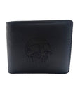 vampirefreaks - Portafoglio Bifold con Catena in Rilievo Teschio Drip