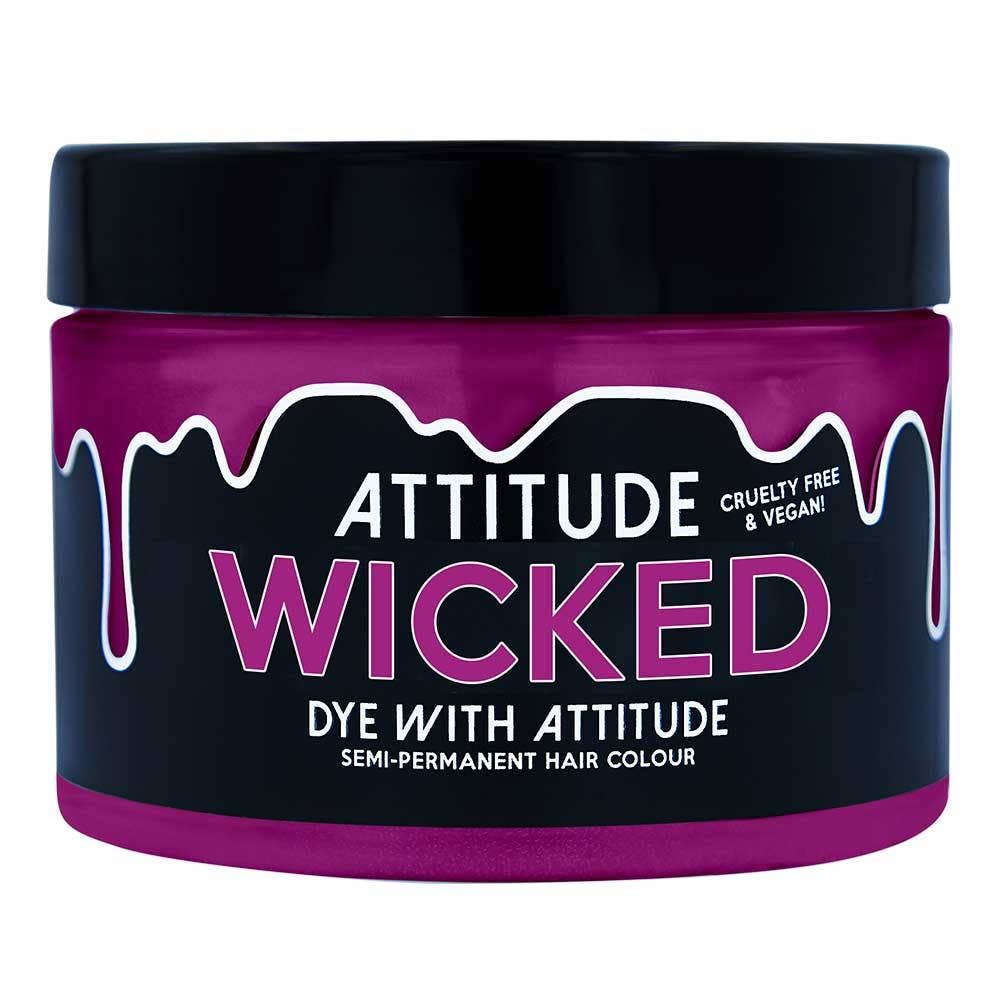 Attitude Hair Dye - Tinta per capelli Wicked Purple, vegana, non testata sugli animali