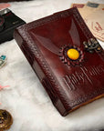 R K Handicrafts and Exporters - Taccuino in Pelle Vintage con Rilievo di Harry Potter