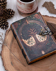 Diario in pelle vintage con stampa ad albero