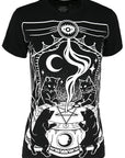 RESTYLE T-SHIRT BLACK CAT REUNION SPELLS