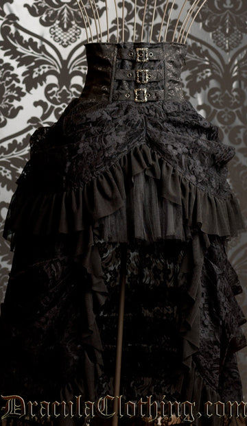 Dracula Clothing - Gonna a vita alta vittoriana merletto