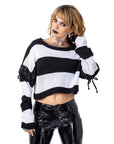 HYPNOSIS TOP - BLACK/WHITE