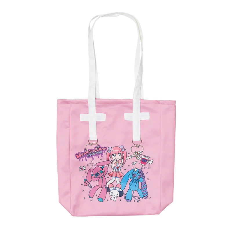 SHOPPING BAG NERA ACDC RUG MENHERA CHAN