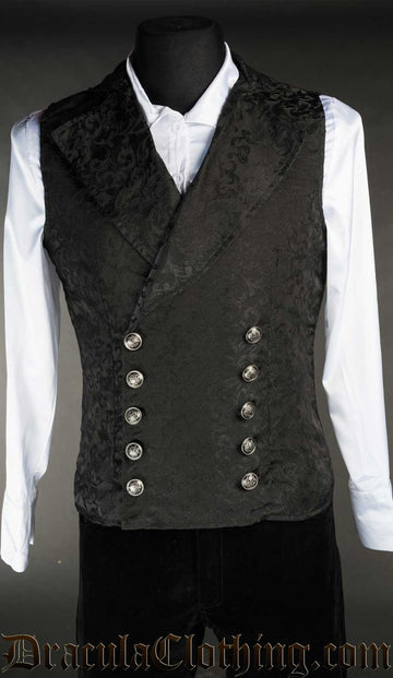 Dracula clothing gilet nero uomo