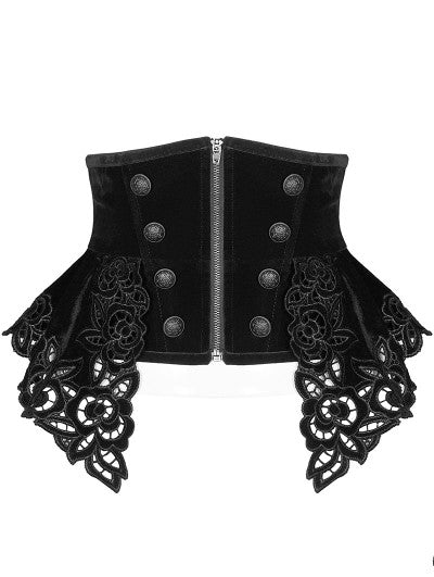 Punk rave corsetto velluto