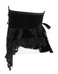 Punk rave corsetto velluto