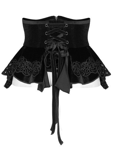 Punk rave corsetto velluto