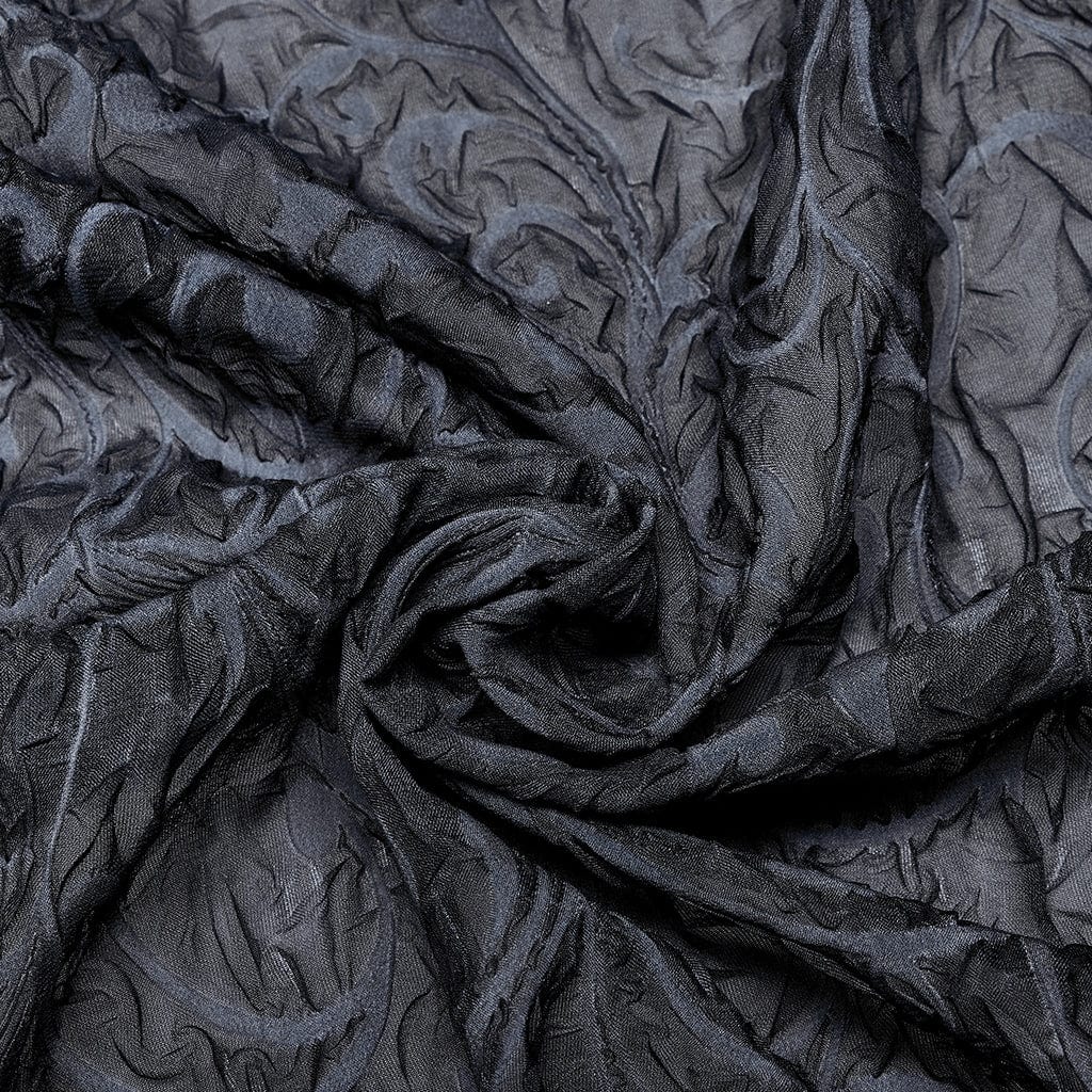 Camicia da uomo gotica con maniche a sbuffo in rilievo increspato