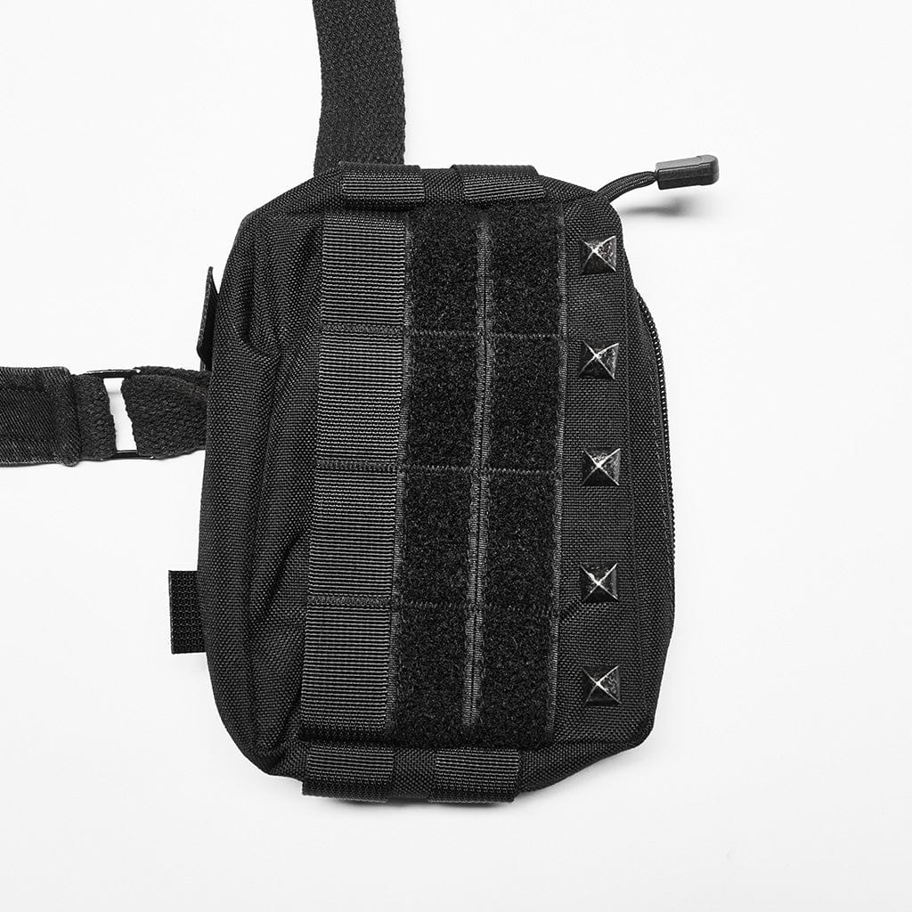 PUNK RAVE GILET DA UOMO CON FIBBIA A TASCA GRANDE