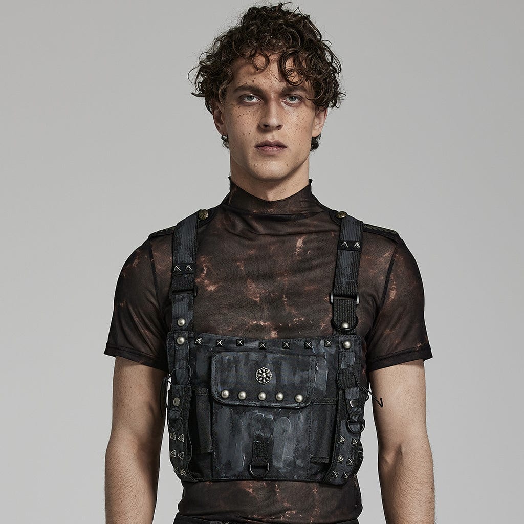 PUNK RAVE HARNESS CON RIVETTI MIMETICI PUNK
