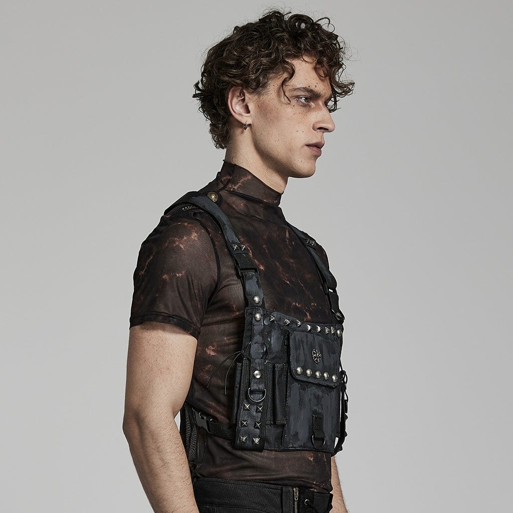 PUNK RAVE HARNESS CON RIVETTI MIMETICI PUNK