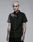 Punk rave Camicia a maglia punk rete