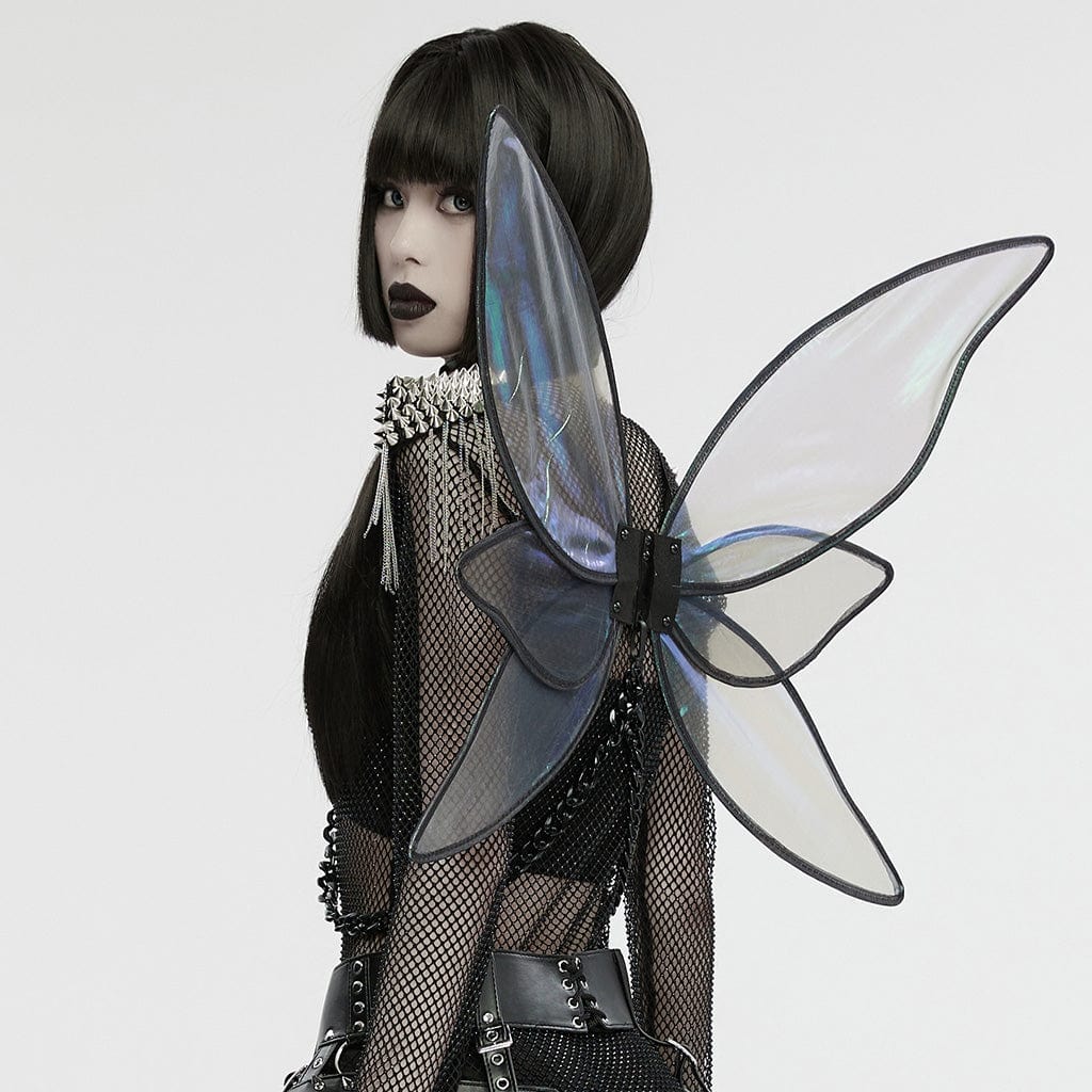 Punk rave ali farfalla iridescenti