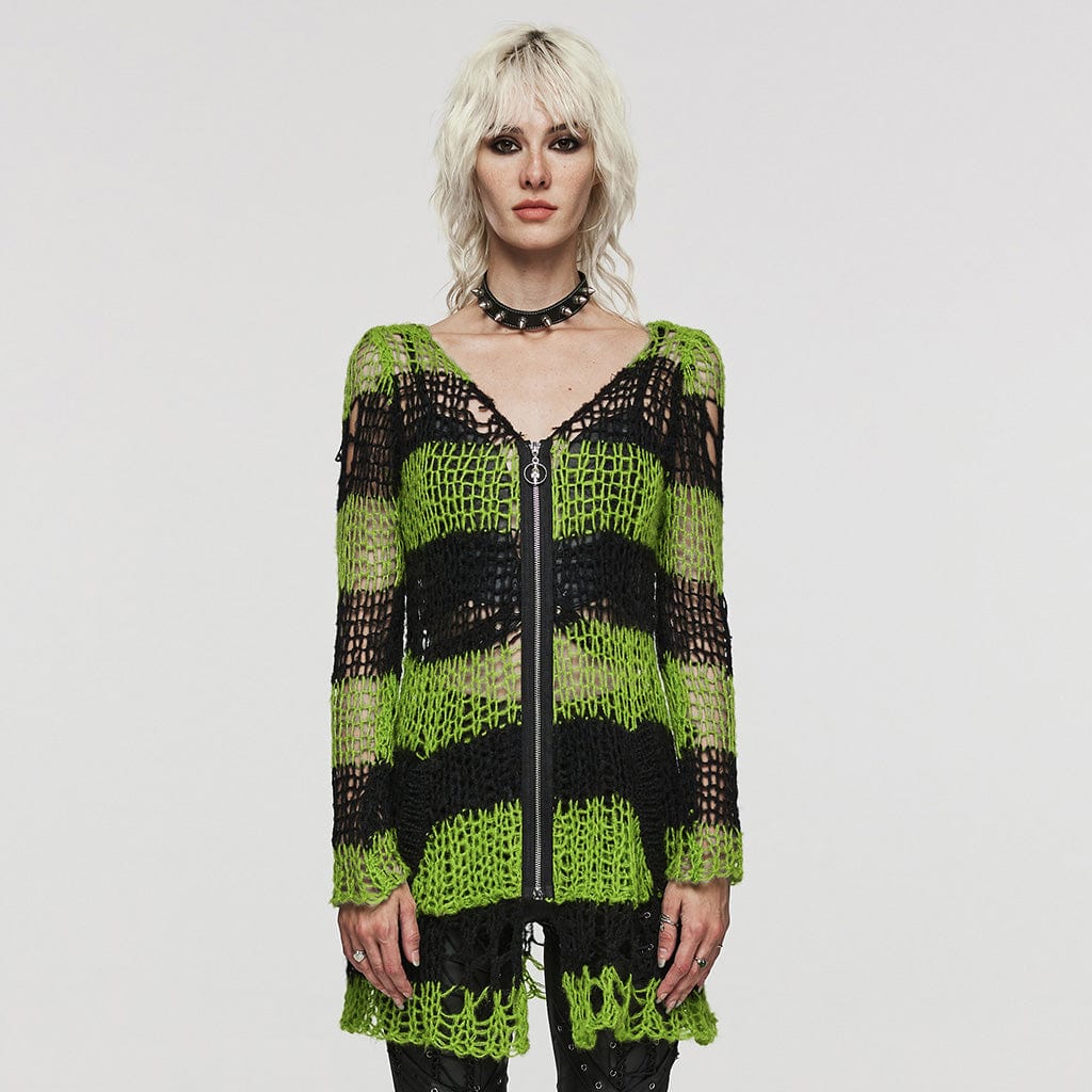 Punk rave Cardigan a maglia
