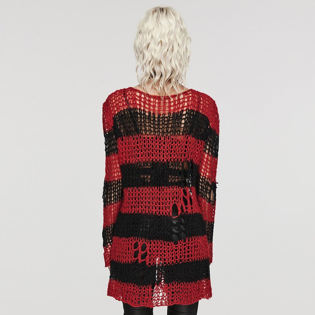 PUNK RAVE / NIGHTMARE ACADEMY RED CARDIGAN Free レッド H-25-02-13-066-PU-TO-KB-ZT353 Kraken Coat by Punk Rave brand