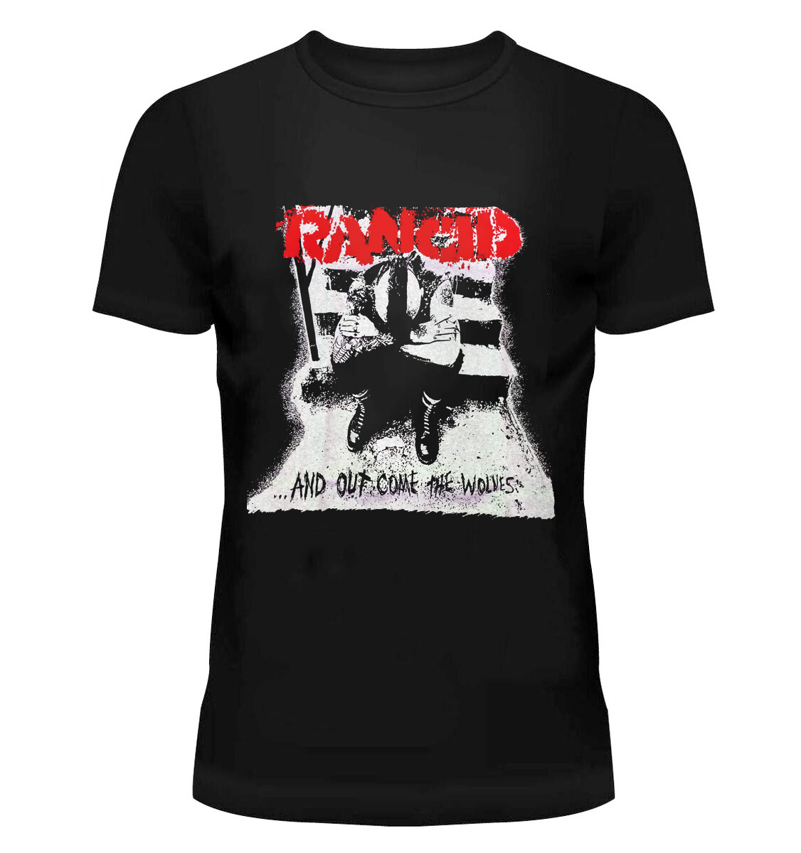 T-shirt Rancid and Out come the Wolves