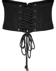 Punk Rave - Cintura corsetto Goth da uomo con borchie, teschi e lacci sul retro